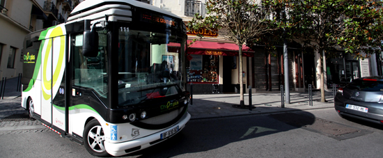 Taking the bus to Biarritz Chronoplus.